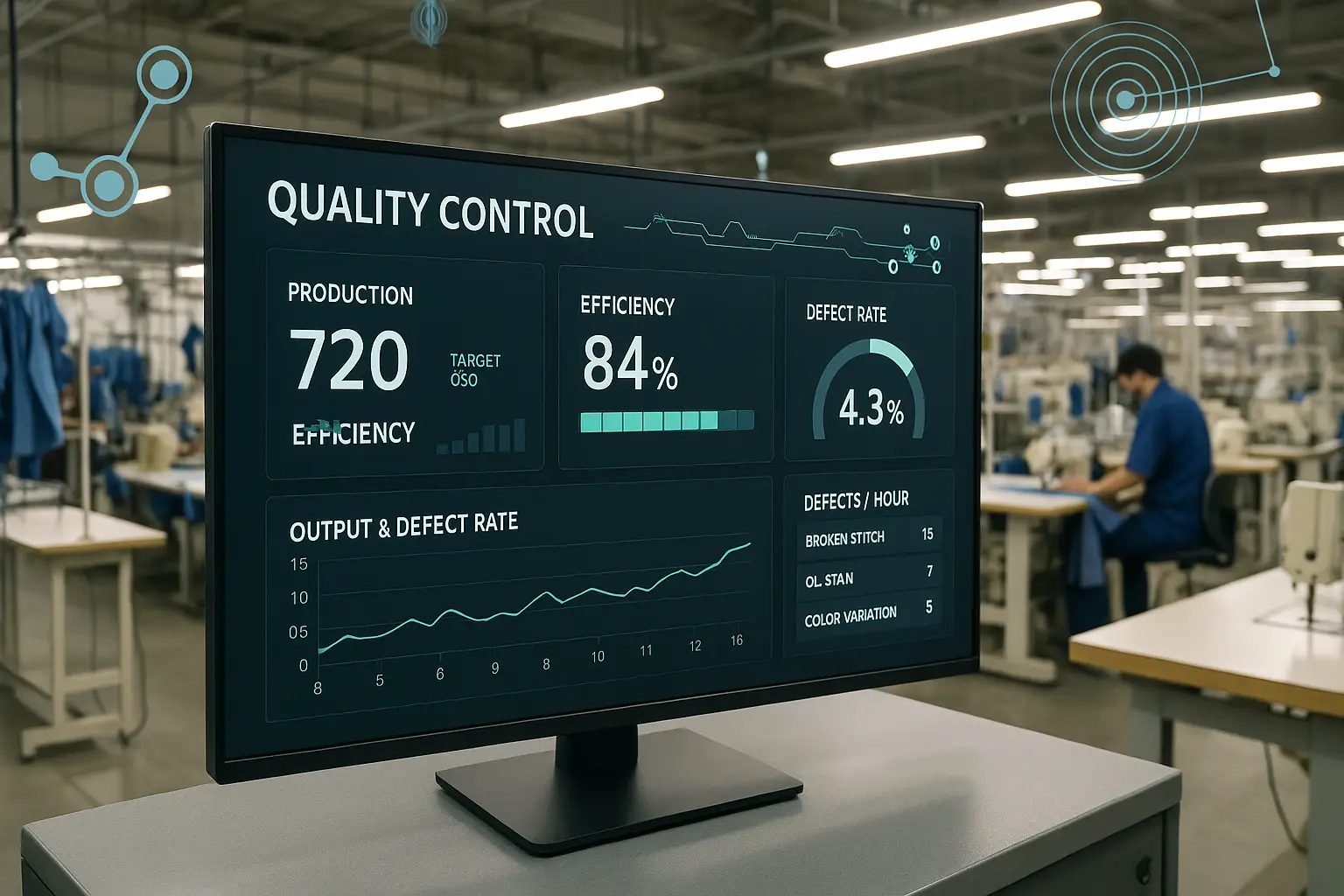 How To Ensure Top-Notch Quality Control In Your Tiruppur Streetwear Manufacturing 3 Apparel Factory Dashboard