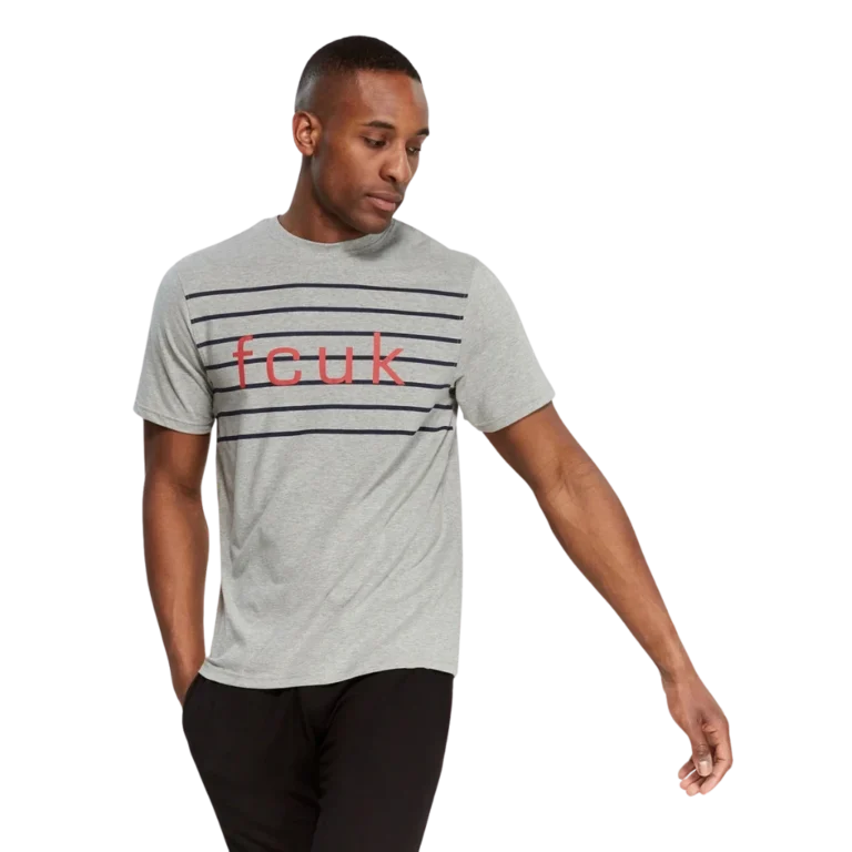 a man in a grey shirt