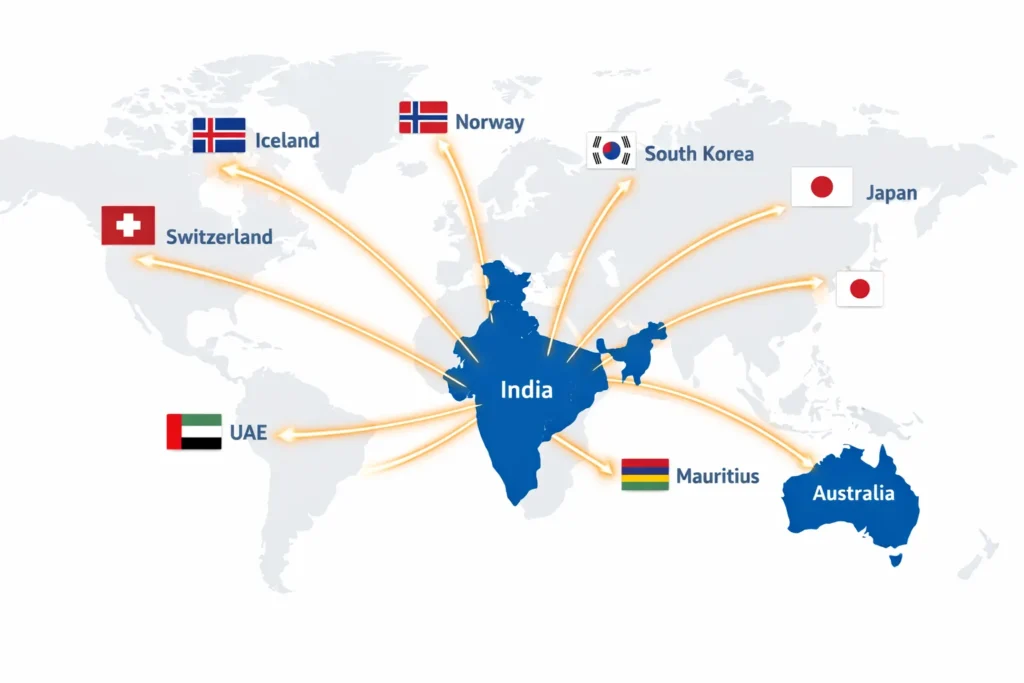 Global Trade Connections Map