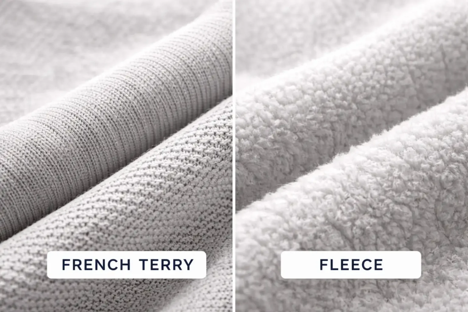 French Terry vs Fleece for Private Label Manufacturing