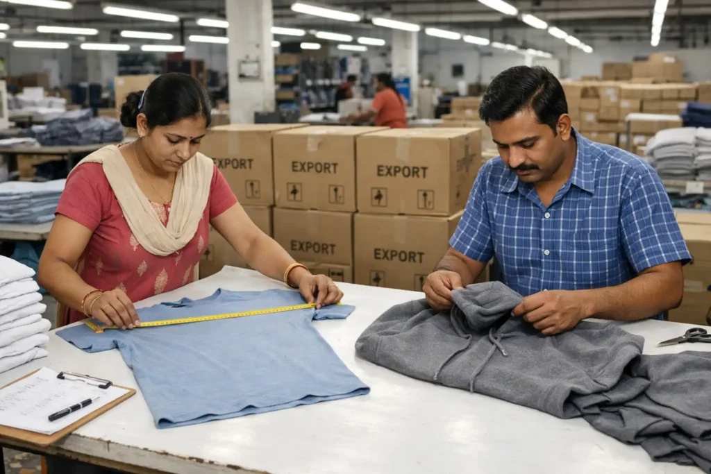 Hoodie quality inspection knitwear factory India