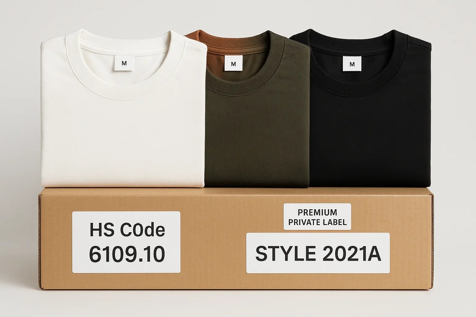 Finished Packed T-Shirts Export Ready