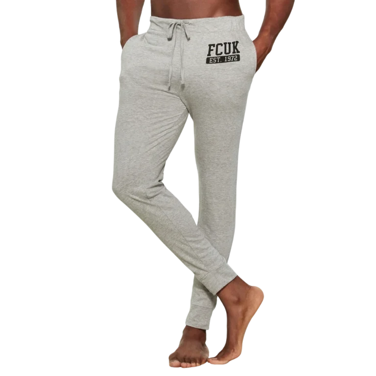 a person wearing grey pants