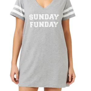 a woman wearing a grey shirt