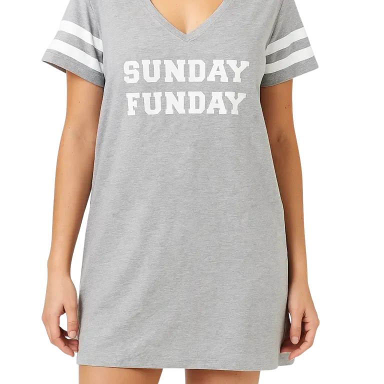 a woman wearing a grey shirt