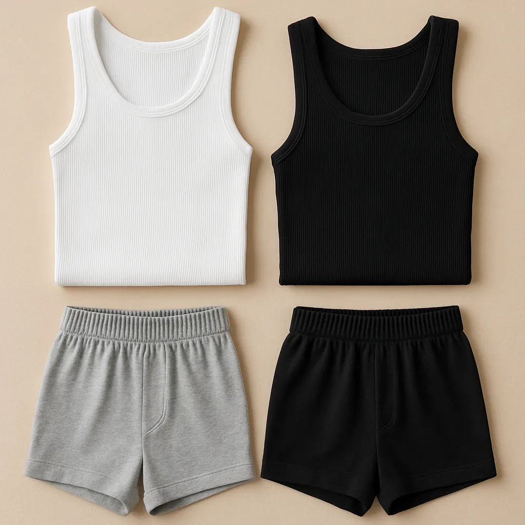 T-Shirt Export Company in India for EU and Global Brands 12 Boxers and Tank Tops