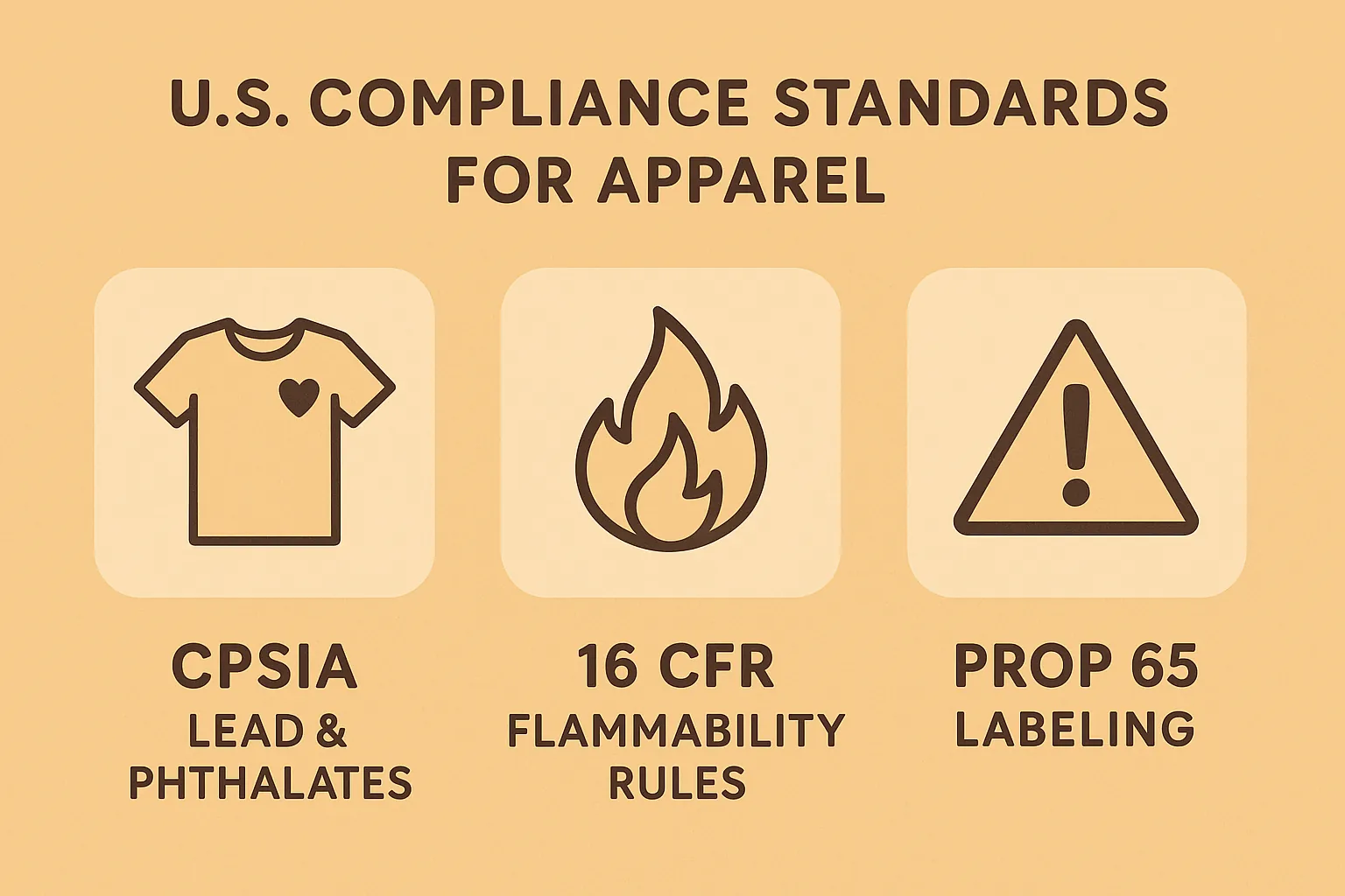 US Apparel Compliance Infographic