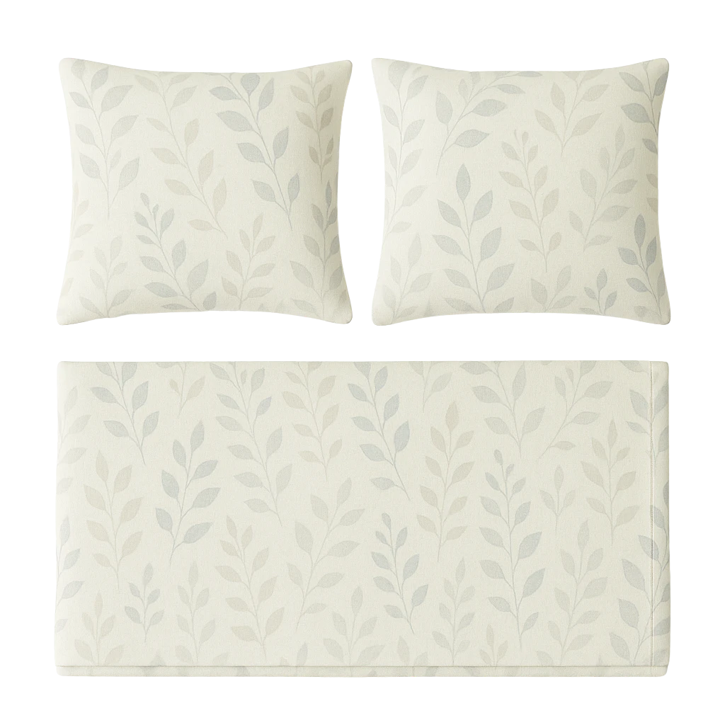 a white pillow and a white blanket