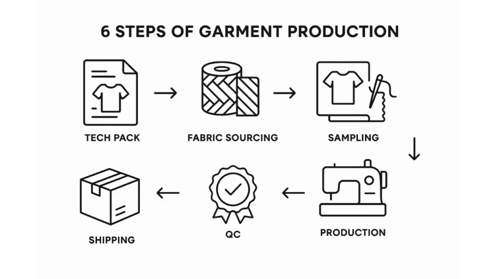 steps in sourcing apparel from India NYC