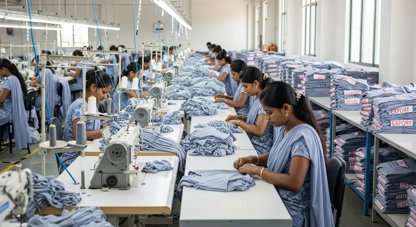 Tshirt workers in tiruppur