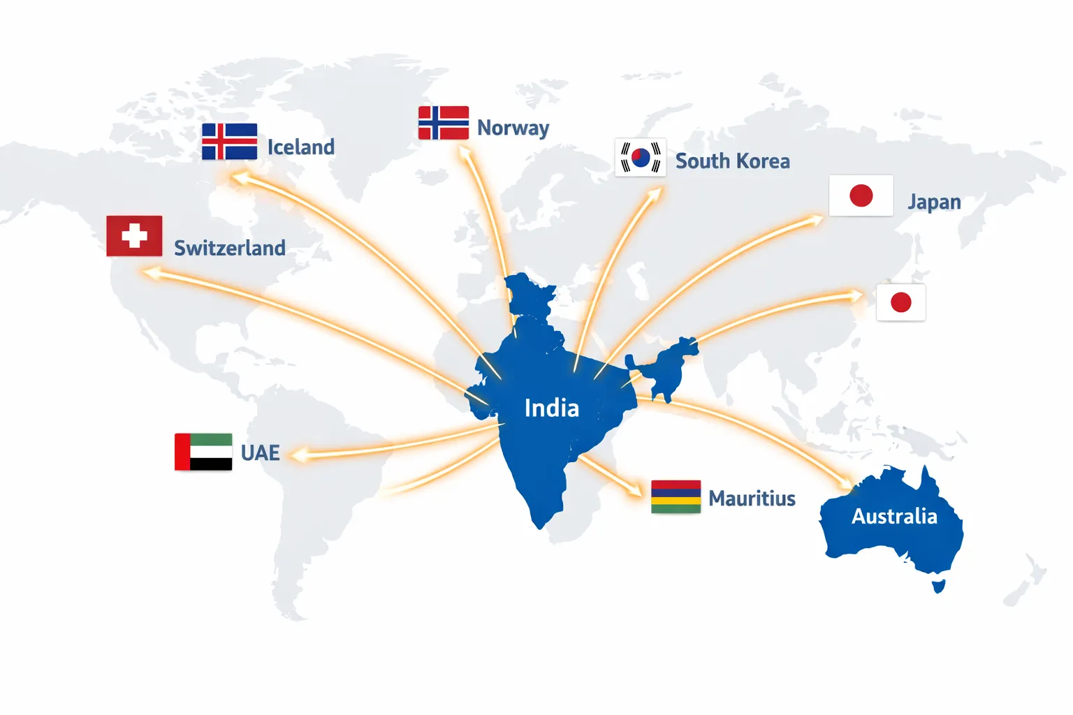 Global Trade Connections Map