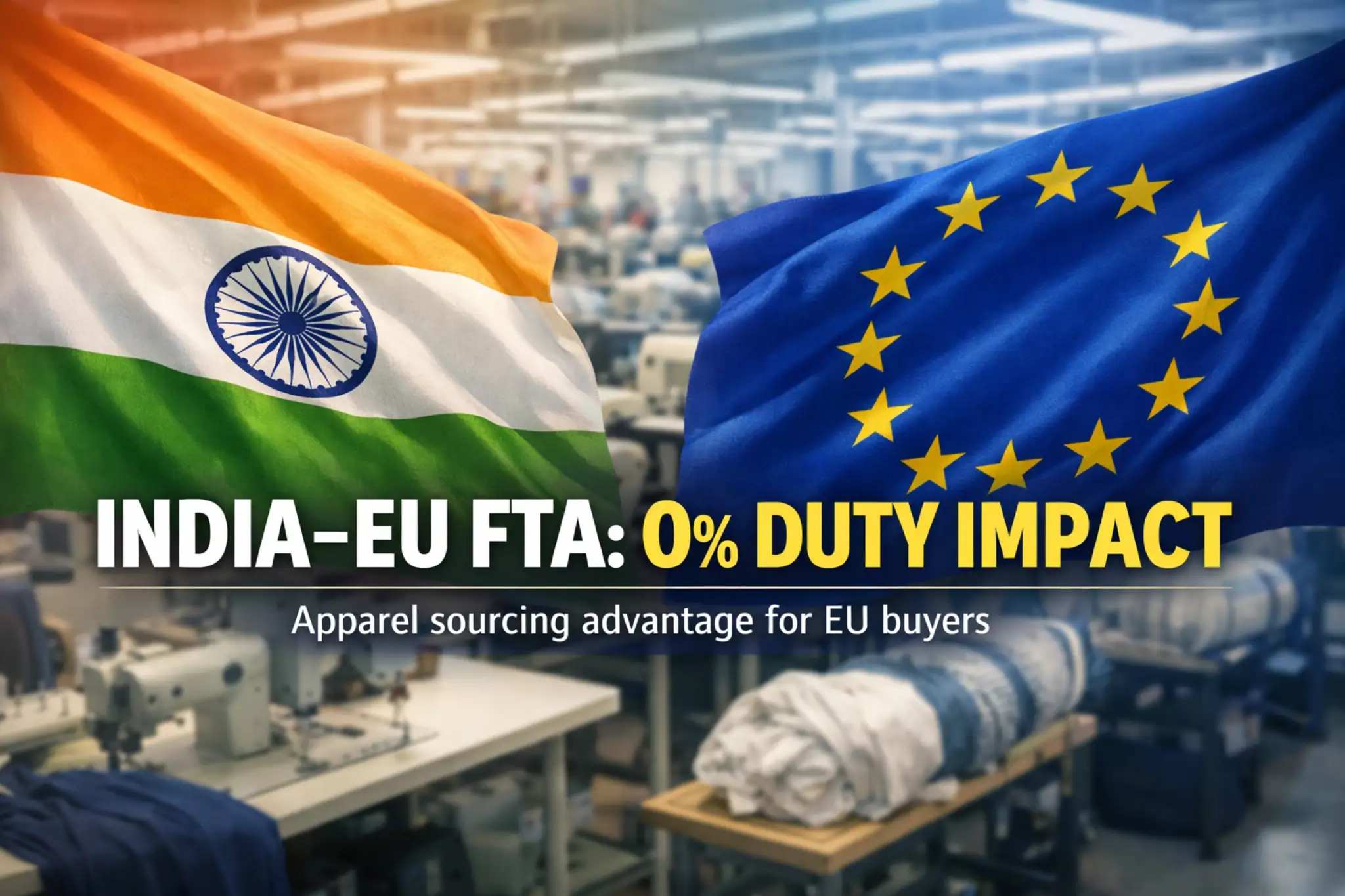 India EU FTA apparel sourcing