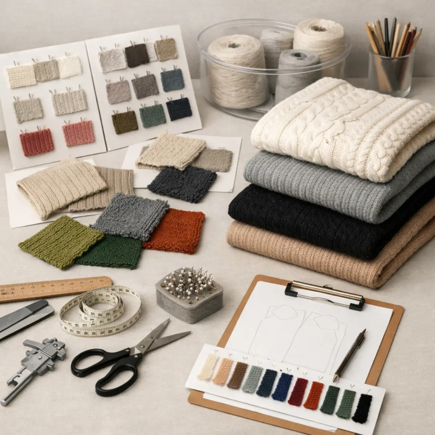 Custom knitwear development and sampling support for EU apparel buyers