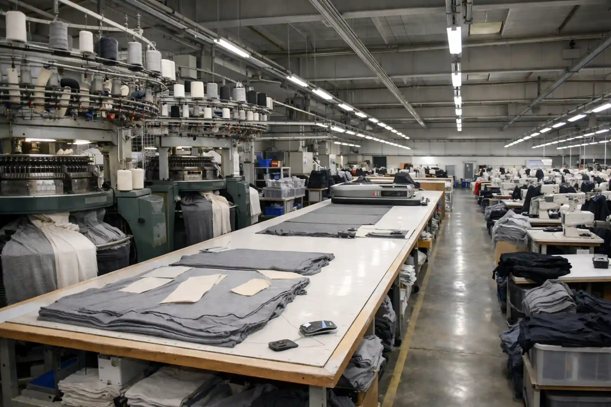 Apparel production for Germany focused on knitwear quality control