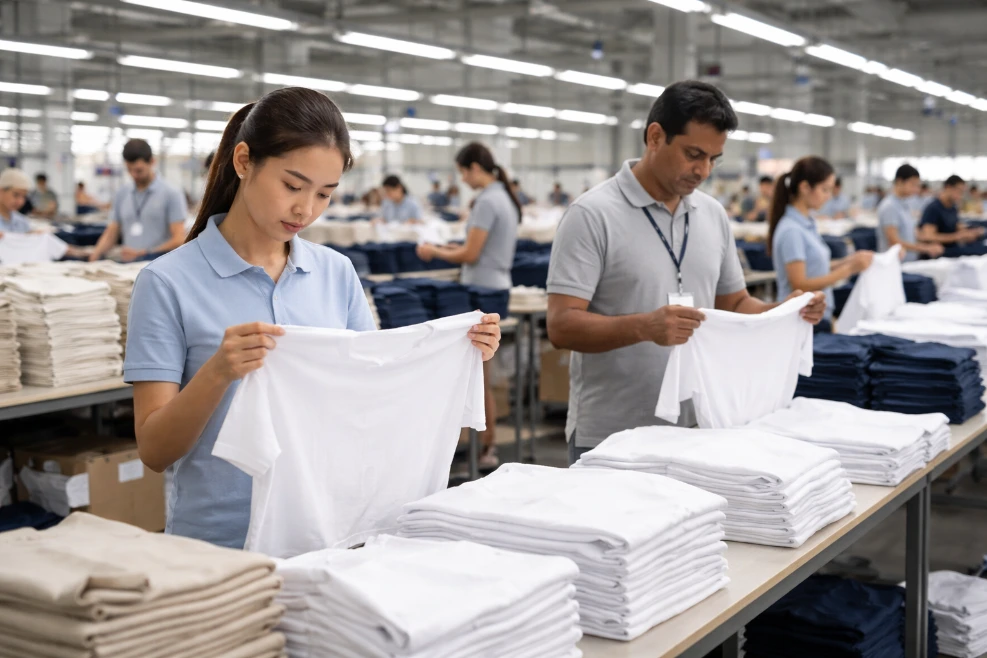 Manufacturing clothing overseas garment factory production line