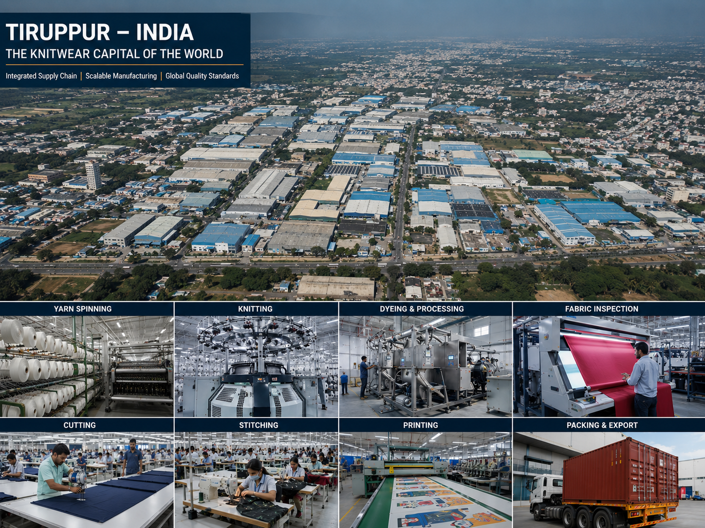 Advantages of sourcing apparel from Tiruppur, India for global apparel buyers