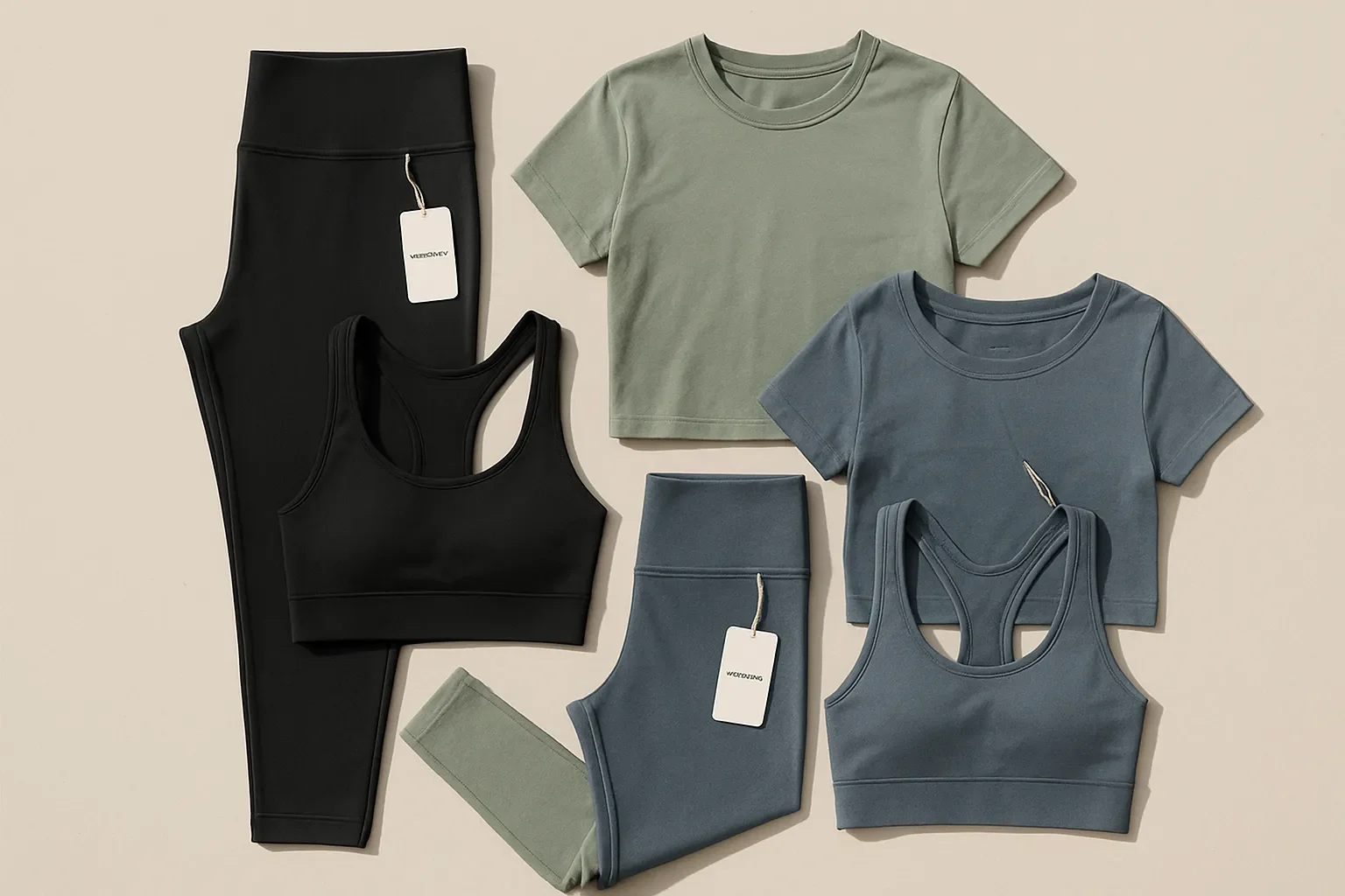 Coordinated Activewear Display